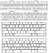 NPKC ABS 84 64 Key OEM ANSI ISO Keyset, 1.5mm Thickness Shine Through for YMD75 KBD75