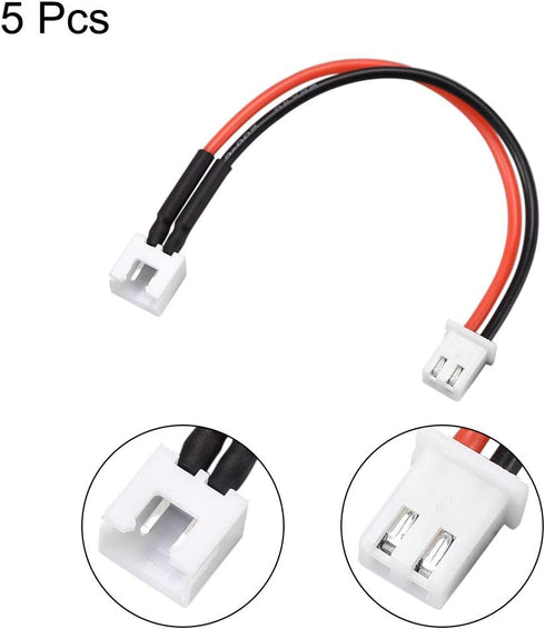 uxcell 1S Balance Plug Extension Wire 10CM 5pcs for Lipo Battery Balance Charging 22AWG
