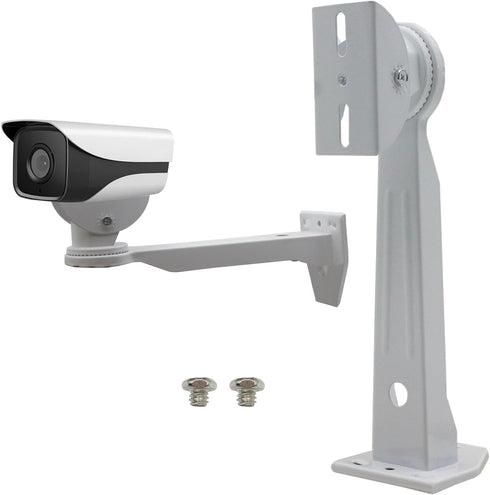 Mini Projector Wall Mount Security Camera Bracket, 1/4 Screw Head Wall Mount for Projector and Webcam Housing (White)