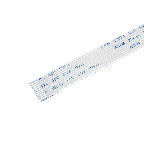uxcell Flexible Flat Cable, 150mm 1mm Pitch 10 Pins FPC FFC Ribbon Cable for LCD TV DVD Player Laptop, 10Pcs (B Type)