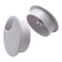 2 Inch White Wire Grommets and Cable Ties Kit, Desk Hole Cover for Computer Desk, 2pcs Grommets + 6 Ties