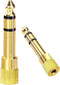 Audio Adapter 6.35mm to 3.5mm Aux, Gold Plated Stereo 1/4 Inch Male Plug to 1/8-inch Female Jack for Headphones