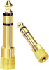 Audio Adapter 6.35mm to 3.5mm Aux, Gold Plated Stereo 1/4 Inch Male Plug to 1/8-inch Female Jack for Headphones