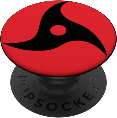 Anime Style Japanese Manga Comic Pattern PopSockets Standard PopGrip (Black Red)