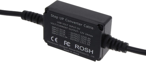 Bottone DC5.5x2.1mm 5V 12V, 3A, USB to Power Regulator Charging Cable, to Indoor Use, Compatible with Laptop, Power