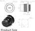 2PCS USB 3.1 Type C Panel Mount Coupler, Female to Female USB-C Feed Thru Converter Adapter with Dust Cover