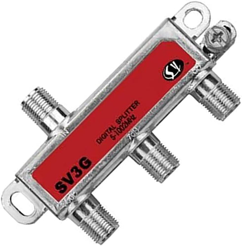 3 Way Unbalanced HD Digital Coax Cable Splitter, 1GHz High Performance