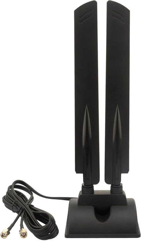 Kaunosta WiFi 6E Antenna Tri-Band 6GHz 5GHz 2.4GHz RP-SMA WiFi Antenna Magnet Mount
