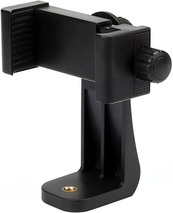 koolehaoda Smartphone Holder Phone Clip Tripod Adapter with 1/4 inch Screw/Adjustable Clip, Rotates