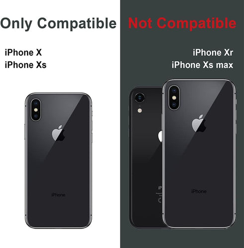 TORU CX PRO II Wallet Case for iPhone Xs/iPhone X | Protective Shockproof Heavy Duty Cover with Hidden Card Holder &