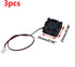 Antrader 3-Pack 12V 0.1A 2Pin Mini Brushless Cooling Fan - 25mm x 25mm x 10mm