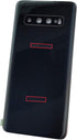 Galaxy S10+ Rear Back Glass Door Cover Replacement - Black for Samsung Galaxy S10+ SM-G975U