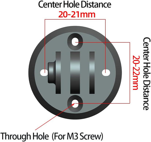 Mount Combo Adapter for Garmin Edge, Compatible with Camera or Headlight, Quick Release Out-Front Mount