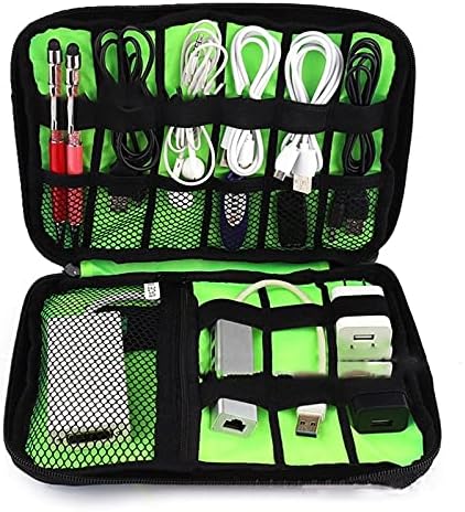 Portable Storage Case for Mobile Phone Hard Drive Cords USB Cables Charger Organizer, 1pack Travel Electronics Cable