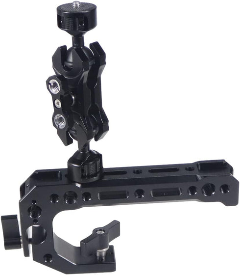 BGNing 1/4'' (1/4 1/4 Multi-Function Dual Ball Head Magic Arm Mount Adapter with Screw for DSLR Cameras Fill Light