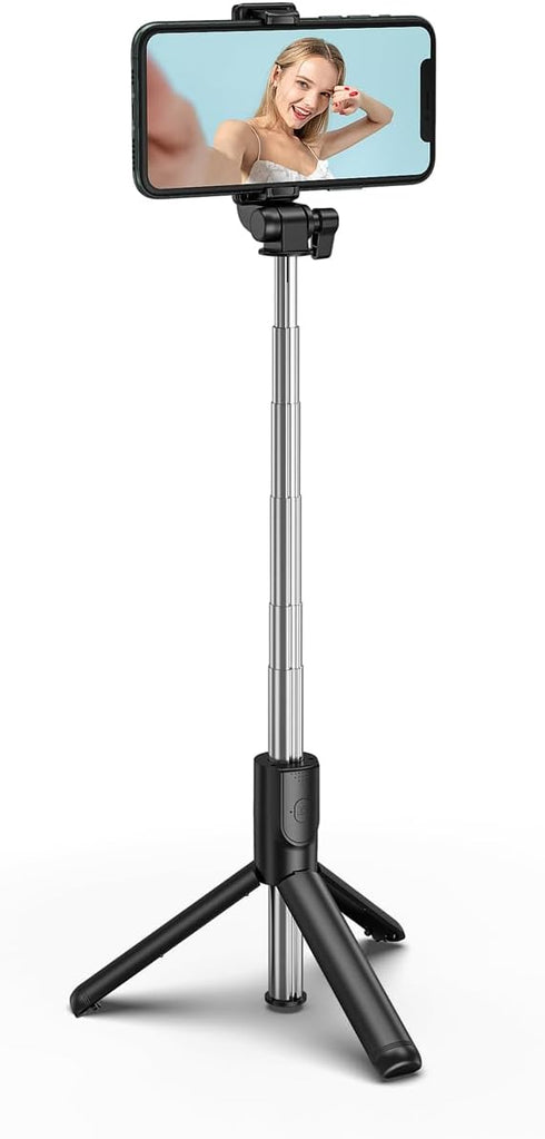 MYKOMI Stick,40 inch Recording,Black,(Selfie-StickH1Black) Selfie Extendable and Portable Stable Stick Tripod
