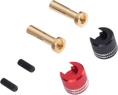 Set, 4mm 1/10 RC Heatsink Plug Alloy Banana Plugs with Stable Current Transfer and Aesthetic Design for RC Crawler Cars