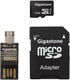 Gigastone GS-4IN1600X32GB-R 4-in-1 (32GB), Prime Series microSD Card Kit Multicolored
