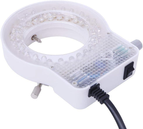 60LED Adjustable Brightness Microscope Ring Light Lamp Illuminator for Stereo Scope Microscope Supplier with Dimmer US