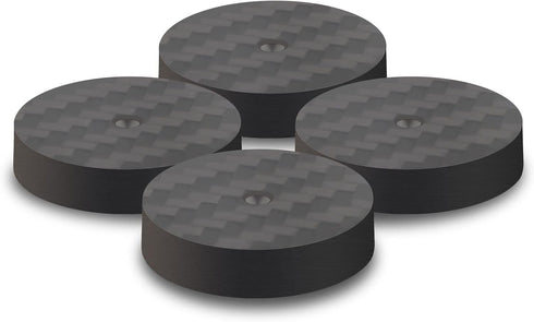 Monosaudio 4Pcs Carbon Fiber Isolation Speaker Spikes Pads, 25X5mm for Audio, Speakers, Subwoofers