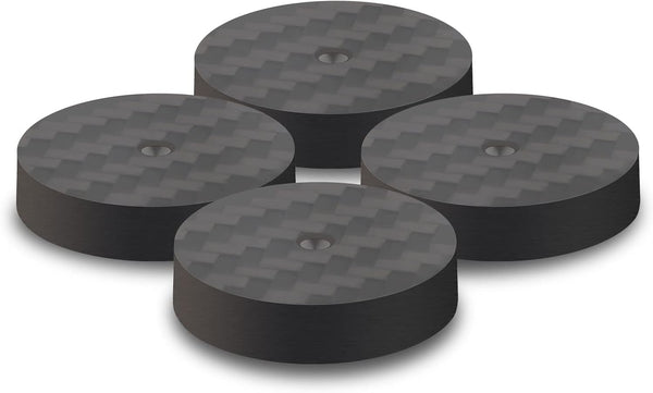 Monosaudio 4Pcs Carbon Fiber Isolation Speaker Spikes Pads, 25X5mm for Audio, Speakers, Subwoofers