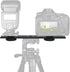 8"/20cm Dual Speedlite Camera Mount Tripod Bracket Flash Extension Bar for LED Video Light and DSLR Flash Light