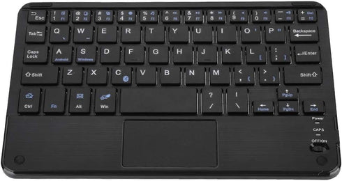 Yoidesu 7 Inch Wireless Keyboard with Touchpad, Mini Bluetooth Touchpad Keyboard for Tablets, Laptops, and Desktop