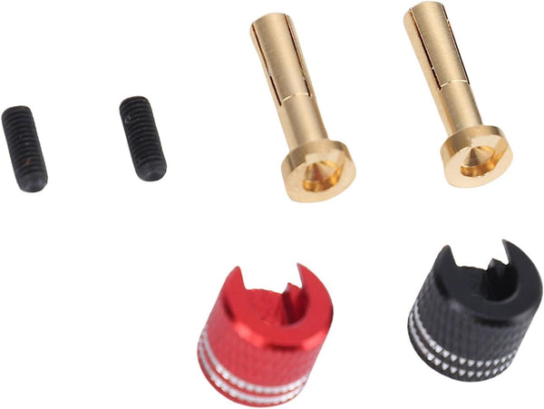 RC Heatsink Plug Set, Alloy 4mm Banana Plugs with Stable Current Transfer