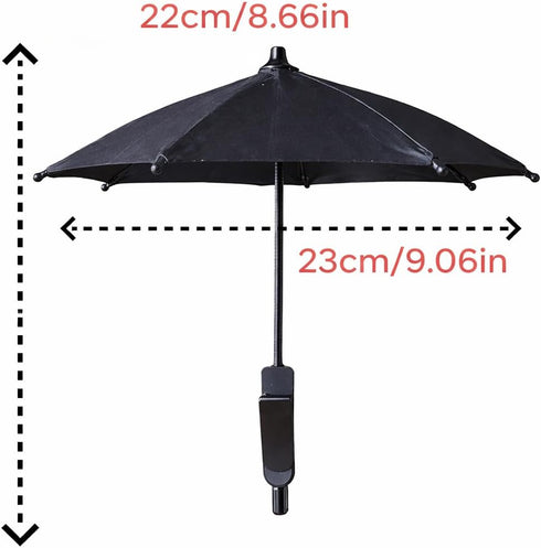 Generic Phone umbrella - Outdoor Phone Sun Shade Shield with Flexible Angle Design & Rotatable Phone Ring - Car