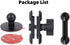 Adhesive 17mm Ball Mount with Extension Adapter for Car Phone Holder, Suction Cup Base for Garmin Nuvi GPS Navigator