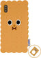 UnnFiko 3D Cute Cookie Case for iPhone 11, Creative Soft Gel Rubber Protection Cover with Ring Holder