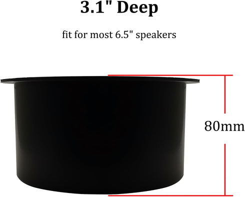 HiQltyla 6.5" 6.5" (Pack 2) Speaker Baffle, Suitable for DIY Bookshelf Speaker Home Audio Systems or Car Speaker