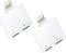 iPhone Dual Lightning Headphone Adapter Audio Charger (2pack) Jack Dongle Splitter 2in1 Adaptador Para AUX Earphone