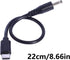 Kaeltsyn 3.5mmx1.35mm 5V USB C to Adapter Cable Type Male to Power Adapter Connector Charging for Camera Table Lamp USB