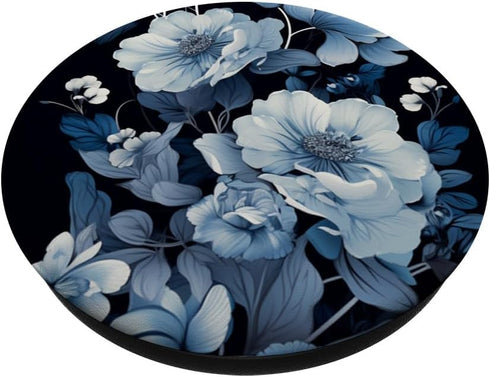 Dark Moody Floral PopSockets Standard PopGrip for Phone Accessories