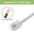 Telephone Cable 2 Way Splitter (3 Pack), RJ11 6P4C Phone Line Cord Adapter with 3 inch Cable for Landline Phone Wire