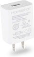 HomeSpot UL Certified USB Wall Charger 5V1A Plug, Indoor Power AC Adapter for Travel Office Home Use - 1 Pack White