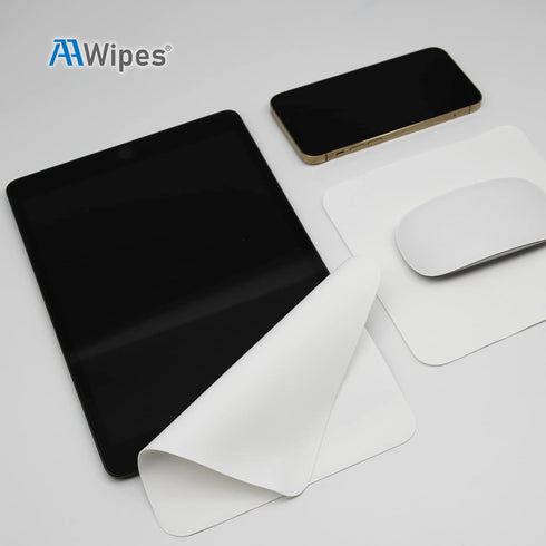 5 Packs (6.3" 6.3", 320 (X3602) AAwipes Polishing Cloths Double-Layer X White, GSM) Compatible with Apple iPhone, iPad