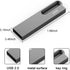 Aiibe 128GB 2 Pack 128gb 128 2.0 (128G, 2 Flash Drive Metal USB Drive Thumb Drive with Keychain Waterproof Jump Drive