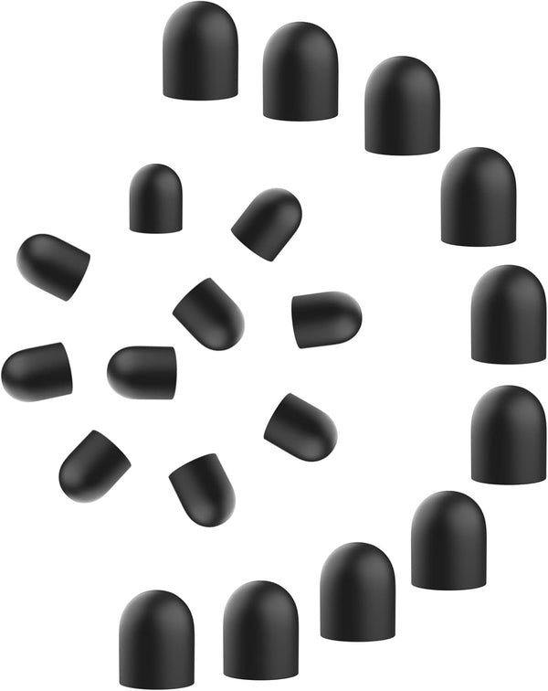 Digiroot 20 Pieces Rubber Replacement Tips, Sensitive and Durable, Compatible with Digiroot 2 in 1 Rubber Tip Stylus