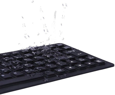 Waterproof Silicone Keyboard - Foldable Flexible USB Mini Dustproof Dirt Proof