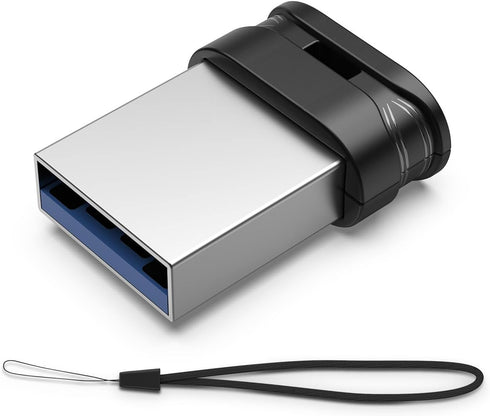 RAOYI USB Stick 128GB USB 3.0 Flash Drive with Lanyard,128G Mini Fit Memory