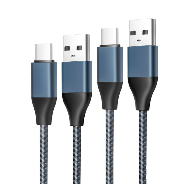 6.6Ft Type C USB Fast Charging Charger Cable - 2 Pack for Samsung Galaxy Tab A7, S9, S8, S7, S6, and more.
