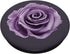 Rose in Purple Shade on Grey Background PopSockets Swappable PopGrip