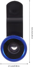 Hemobllo Phone Camera Lens - 3 in 1 Kit, 180° Fish Eye + 0.67X Wide Angle + Macro Lens, Universal Clip