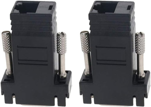 Fielect 2Pcs DB15 to RJ45 Adapter, VGA Extender Ethernet Adapter, Male-to-Female