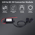 Keenso Waterproof DC Converter 3A, DC 12V to DC 5V Dual USB Adapter Module for Car Motorcycle