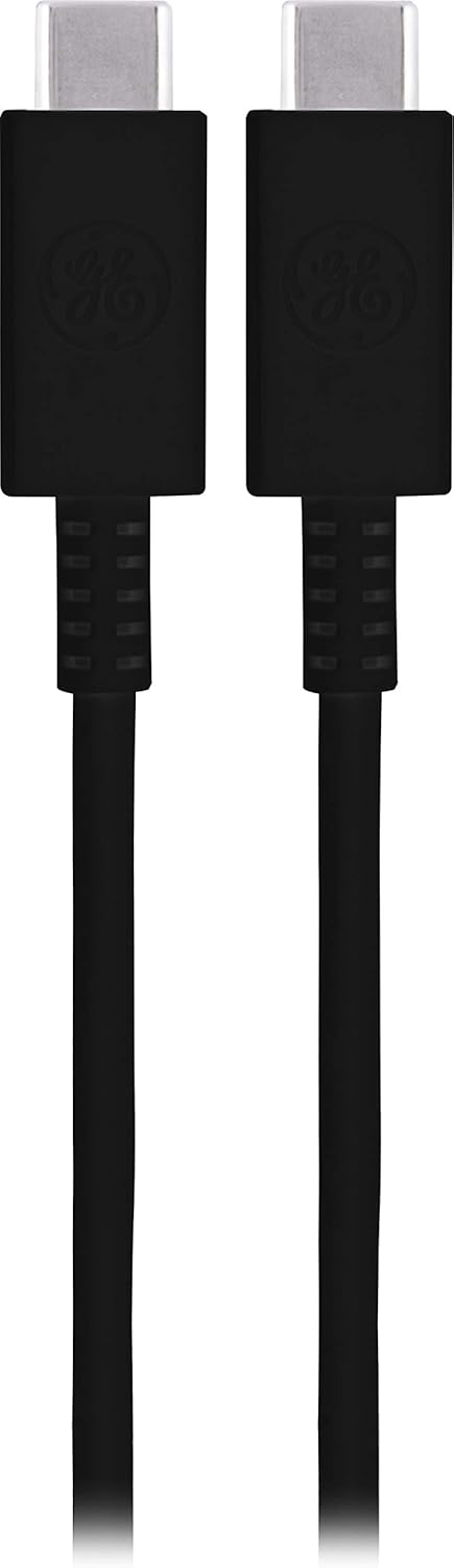 GE 6.5 ft. USB Type C Cable, USB-C to USB-C Charging Cable, Compatible with iPad Pro, MacBook Pro, Samsung Galaxy