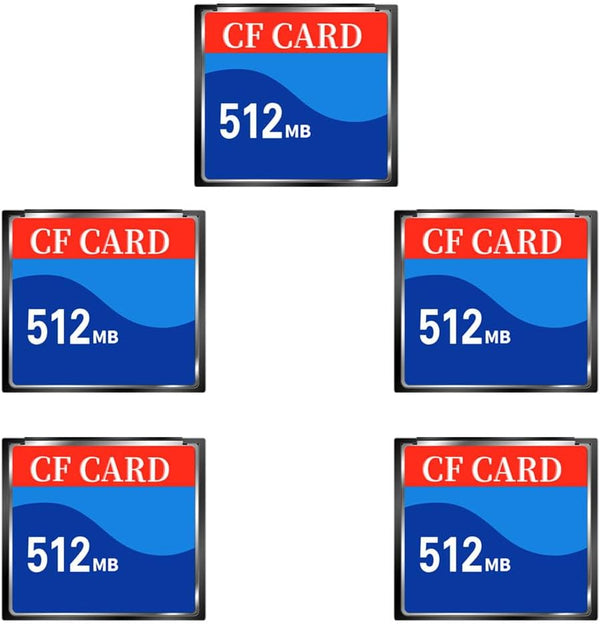 Mrekar Original 5pack 512MB CF Card Type I for Camera Numerical Control Machine