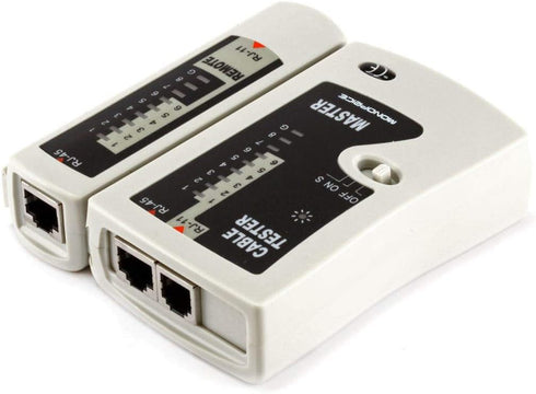 Monoprice RJ-11 and RJ-45 Modular Plug Tester - Gray by Monoprice